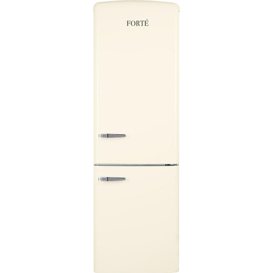 Forte 450 Series 24" 11.65 Cu. Ft. Cream Freestanding Bottom Freezer Retro Refrigerator