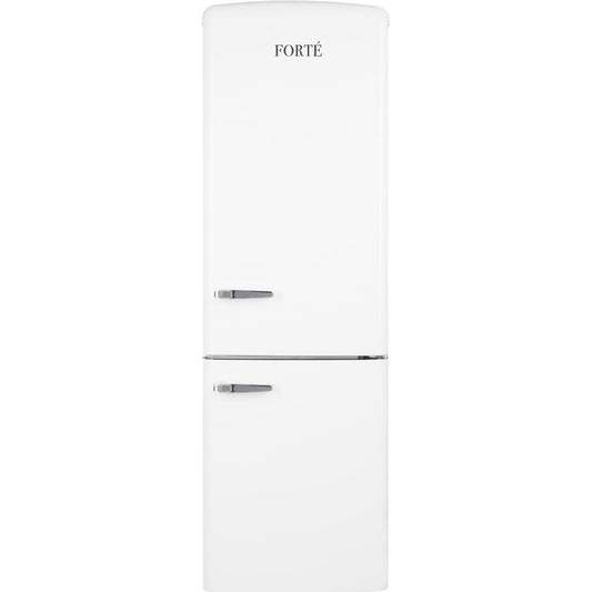 Forte 450 Series 24" 11.65 Cu. Ft. White Freestanding Bottom Freezer Retro Refrigerator