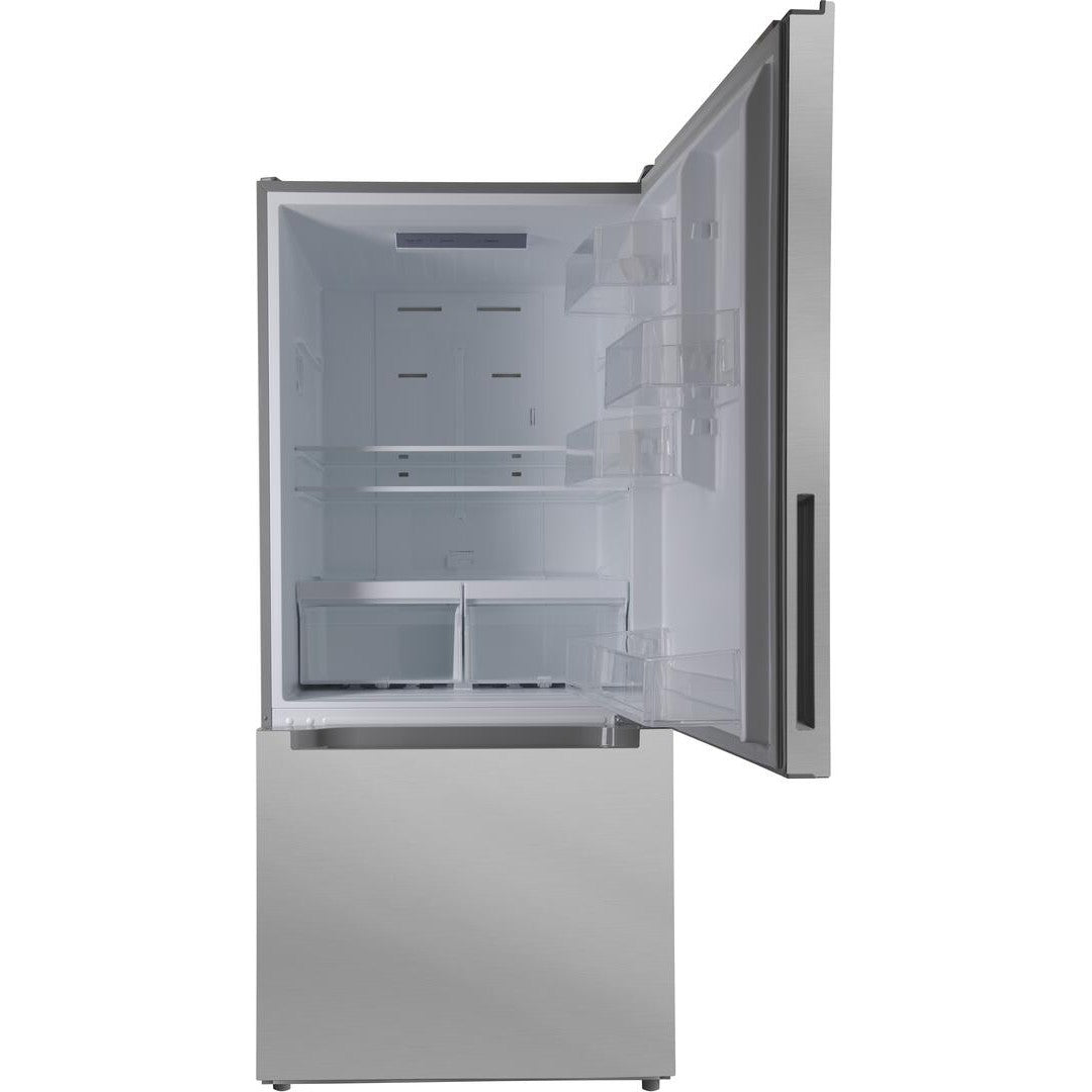 Forte 450 Series 30" 18.6 Cu. Ft. Stainless Steel Freestanding Bottom Freezer Refrigerator