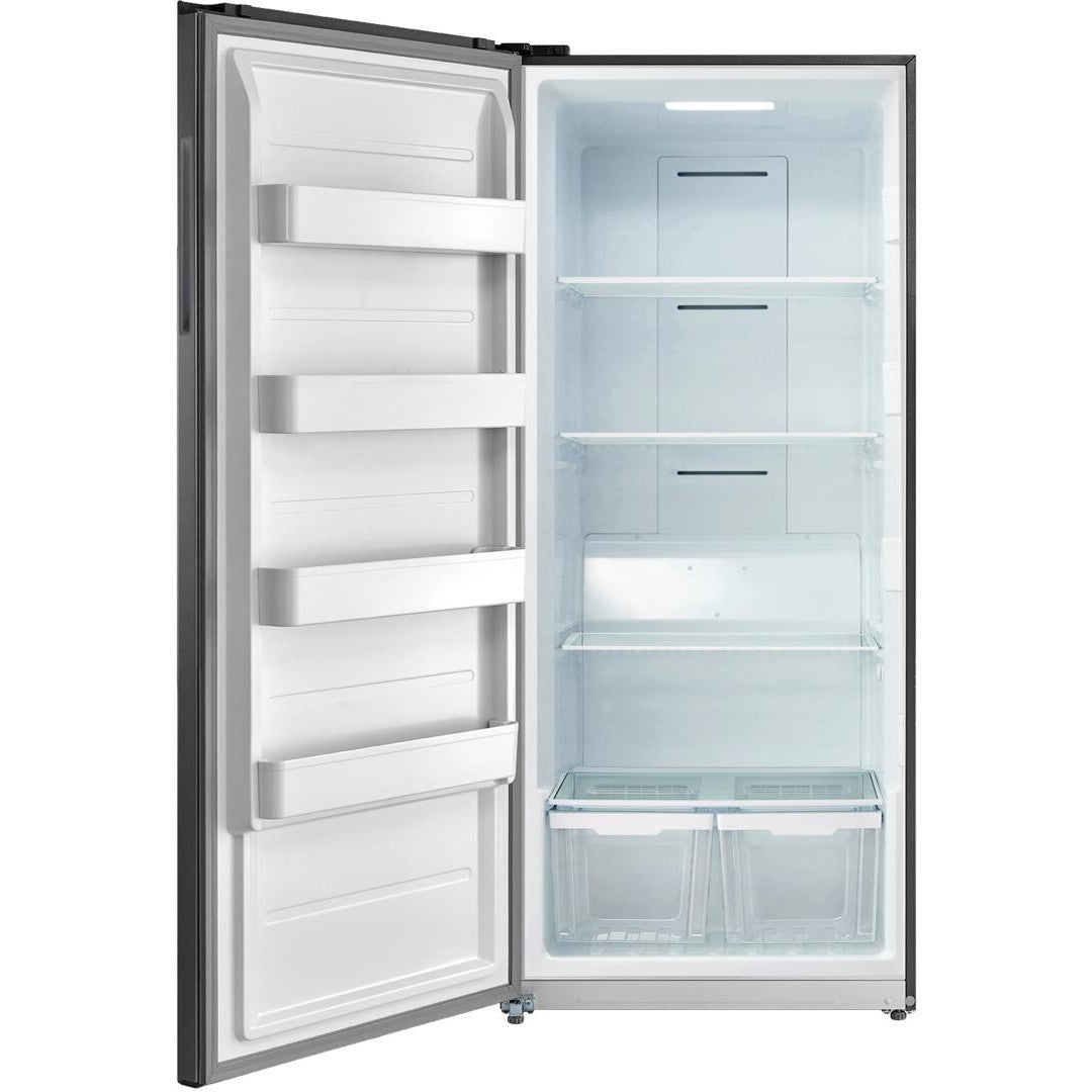 Forte F21UFLESSS 33" 21 Cu. Ft. Stainless Steel Left Hinge Freestanding Upright Convertible Freezer