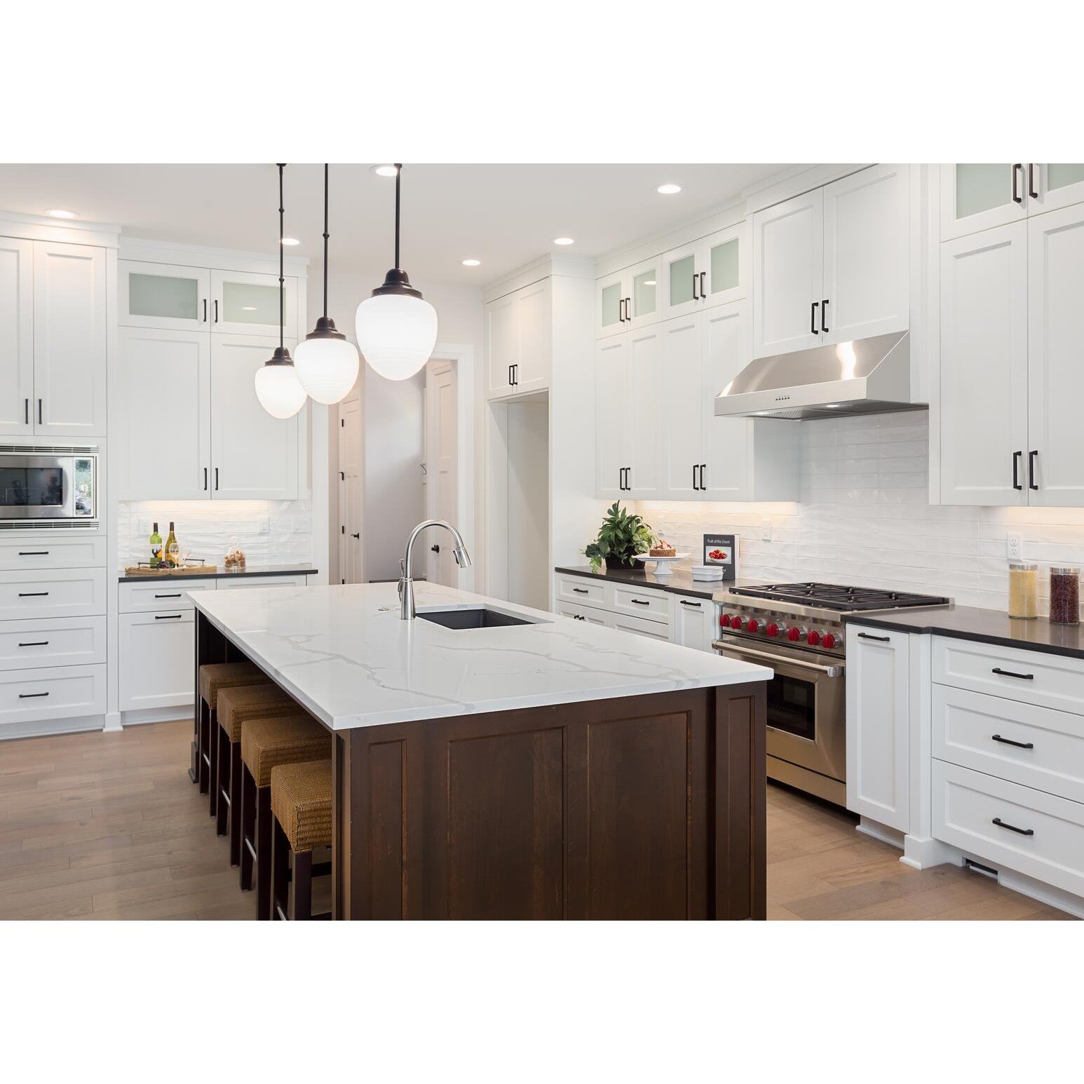 Forte Lucca 36" 600 CFM Convertible Residential Round Duct Stainless Steel Under Cabinet Range Hood With Recirculating Kit, Charcoal Filters, and LED Lighting