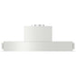 Forte Maya 30" 600 CFM Convertible Residential Round Duct Stainless Steel Cabinet Insert Range Hood With LED Bar Lighting