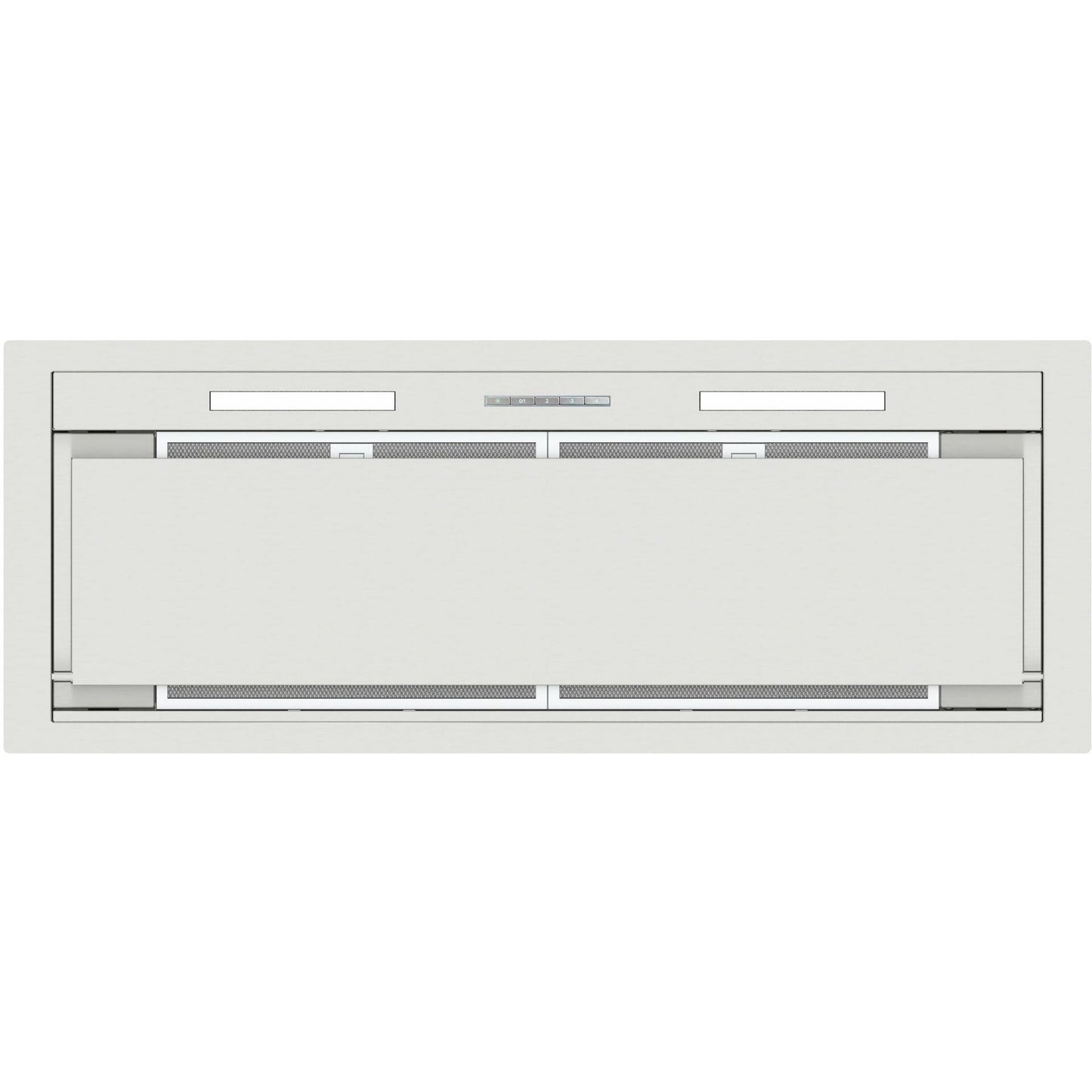 Forte Maya 36" 600 CFM Convertible Residential Round Duct Stainless Steel Cabinet Insert Range Hood With LED Bar Lighting