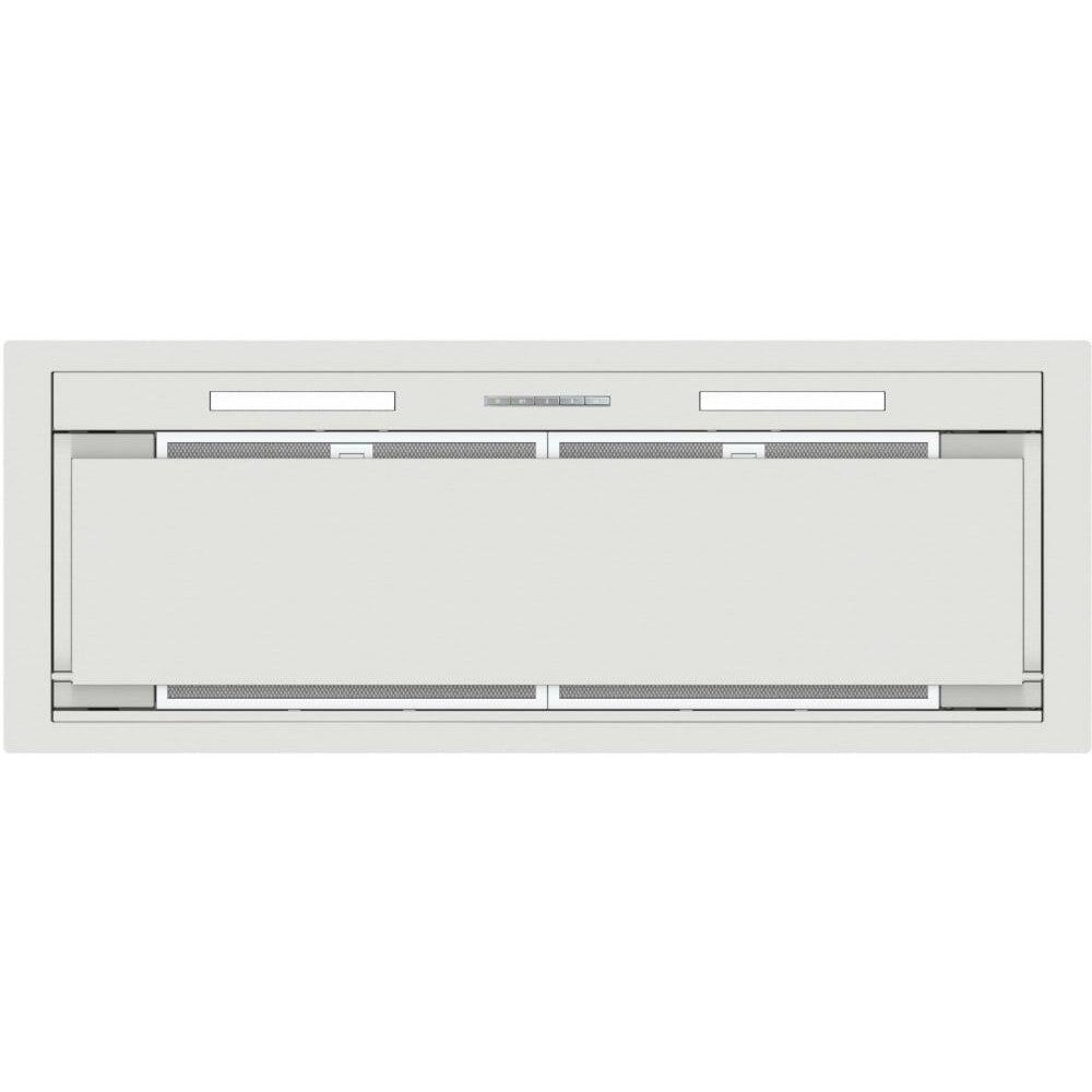 Forte Maya 48" 1100 CFM Convertible Residential Round Duct Stainless Steel Cabinet Insert Range Hood With LED Bar Lighting