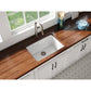 Fortis 27" White Single Bowl Farmhouse Drop-in/Undermount Fireclay Rectangular Kitchen Sink