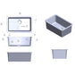 Fortis 30" White Single Bowl Drop-in/Undermount Fireclay Rectangular Kitchen Sink