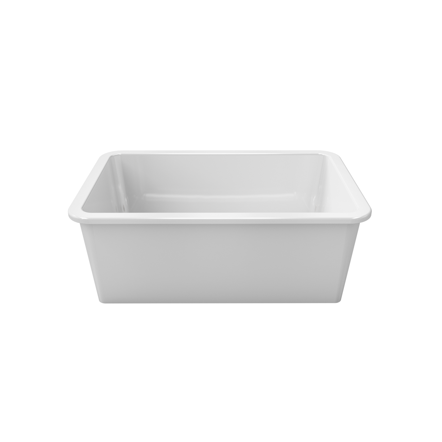 Fortis 30" White Single Bowl Drop-in/Undermount Fireclay Rectangular Kitchen Sink