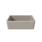 Fortis 30" x 18" Silver Flax Single Bowl Farmhouse Apron-Front Reversible Fireclay Rectangular Kitchen Sink