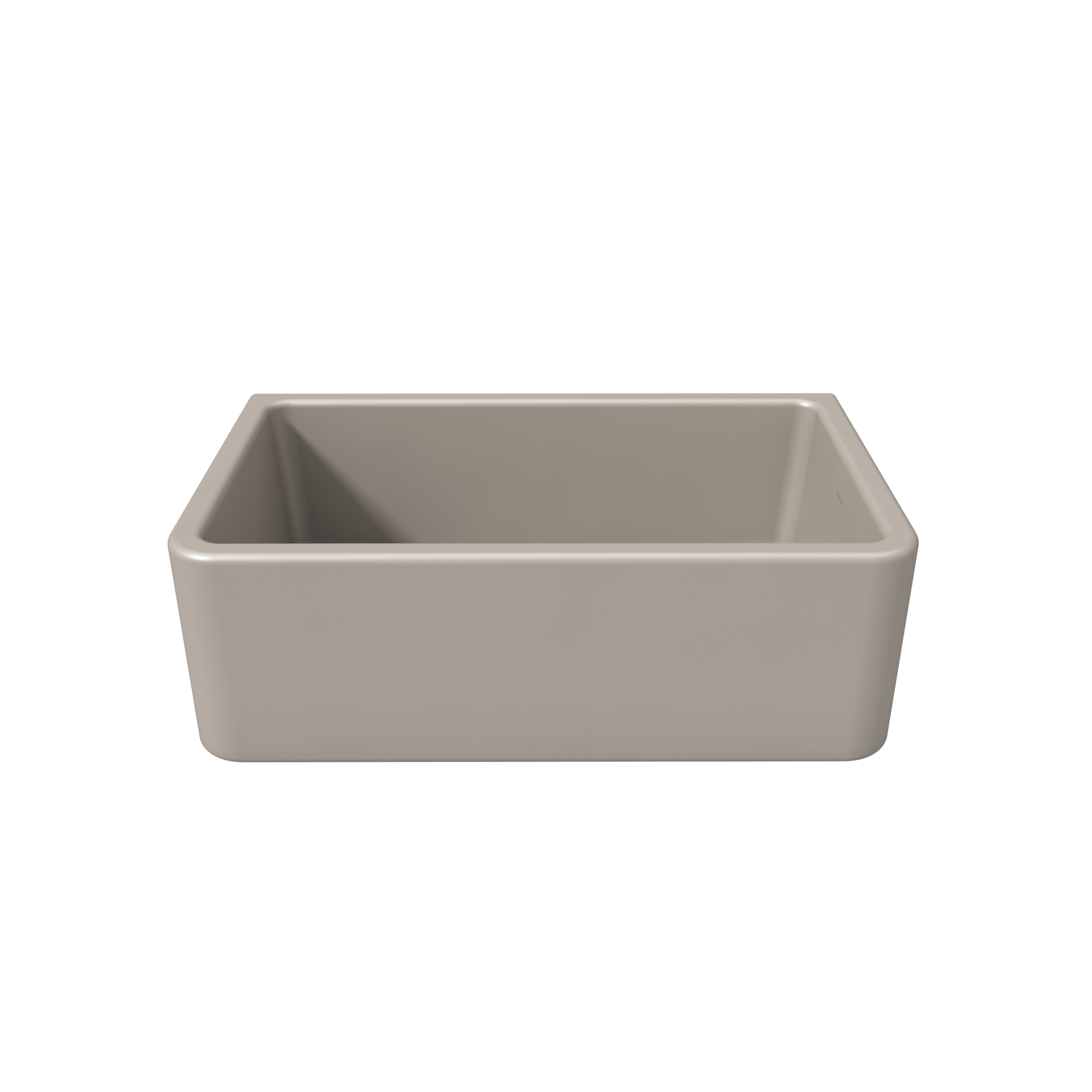 Fortis 30" x 18" Silver Flax Single Bowl Farmhouse Apron-Front Reversible Fireclay Rectangular Kitchen Sink