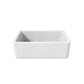 Fortis 30" x 18" White Single Bowl Farmhouse Apron-Front Reversible Fireclay Rectangular Kitchen Sink