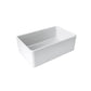 Fortis 30" x 19" White Single Bowl Farmhouse Apron-Front Reversible Fireclay Rectangular Kitchen Sink