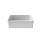 Fortis 30" x 19" White Single Bowl Farmhouse Apron-Front Reversible Fireclay Rectangular Kitchen Sink