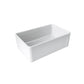 Fortis 30" x 19" White Single Bowl Farmhouse Apron-Front Reversible Fireclay Rectangular Kitchen Sink