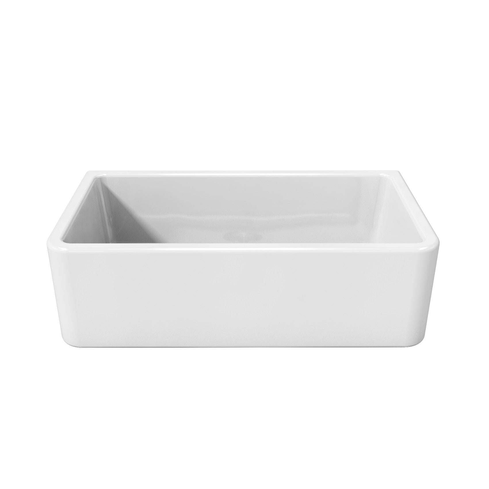 Fortis 33" x 18" Matte Black Single Bowl Farmhouse Apron-Front Reversible Fireclay Rectangular Kitchen Sink