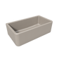 Fortis 33" x 18" Silver Flax Single Bowl Farmhouse Apron-Front Reversible Fireclay Rectangular Kitchen Sink
