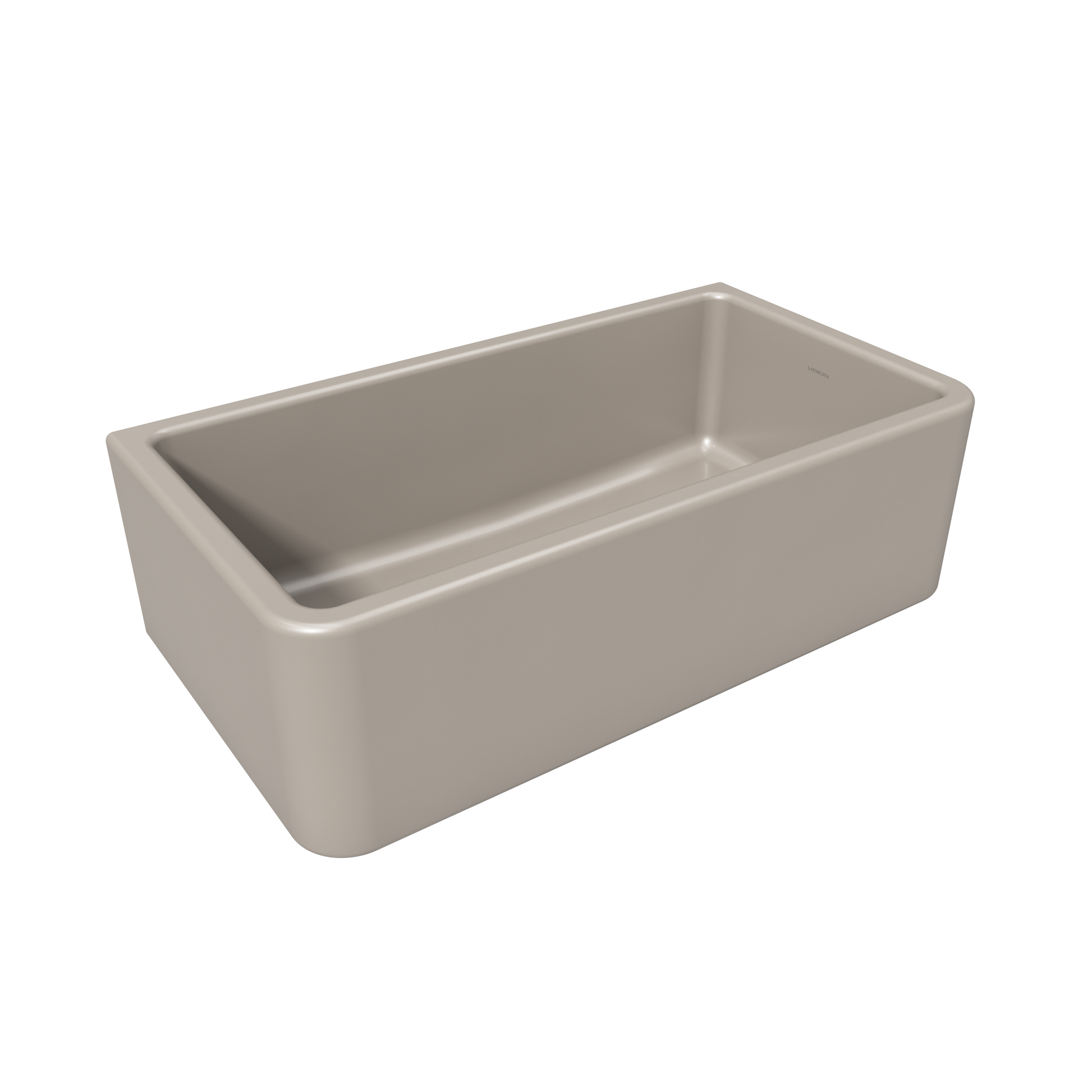 Fortis 33" x 18" Silver Flax Single Bowl Farmhouse Apron-Front Reversible Fireclay Rectangular Kitchen Sink