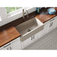 Fortis 33" x 18" Silver Flax Single Bowl Farmhouse Apron-Front Reversible Fireclay Rectangular Kitchen Sink