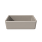 Fortis 33" x 18" Silver Flax Single Bowl Farmhouse Apron-Front Reversible Fireclay Rectangular Kitchen Sink