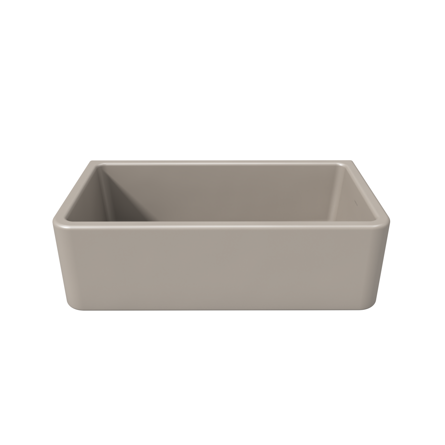 Fortis 33" x 18" Silver Flax Single Bowl Farmhouse Apron-Front Reversible Fireclay Rectangular Kitchen Sink