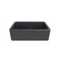Fortis 33" x 19" Titanium Gray Single Bowl Apron Front Farmhouse Granite Kitchen Sink