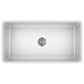 Fortis 36" White Single Bowl Farmhouse Apron-Front Reversible Fireclay Rectangular Kitchen Sink