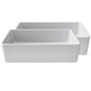 Fortis 36" White Single Bowl Farmhouse Apron-Front Reversible Fireclay Rectangular Kitchen Sink