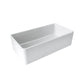 Fortis 36" White Single Bowl Farmhouse Apron-Front Reversible Fireclay Rectangular Kitchen Sink