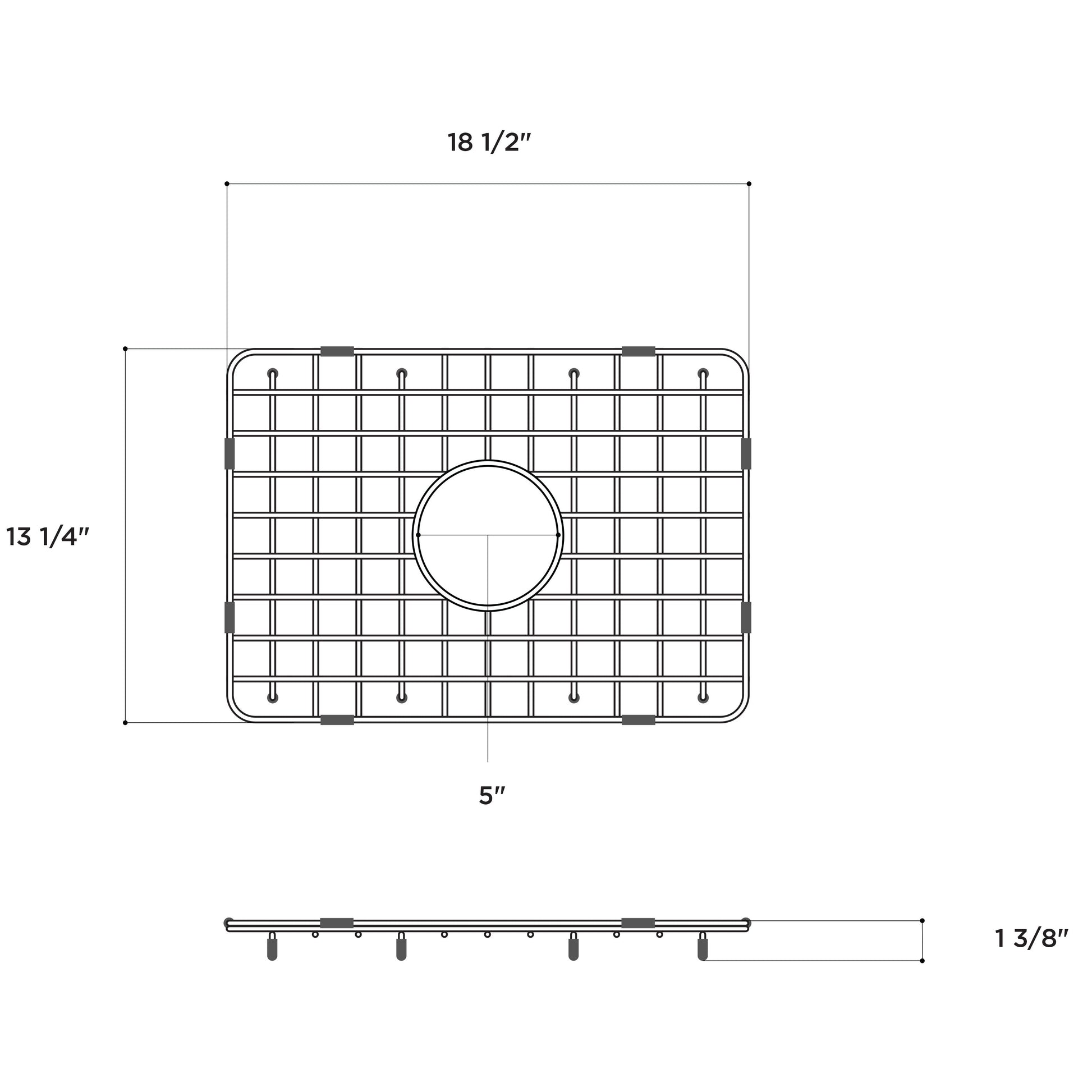 Fortis Stainless Steel Grid for Sink LNR2418W