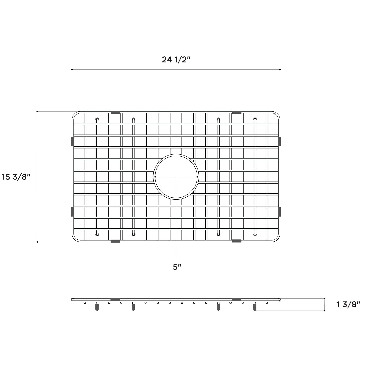 Fortis Stainless Steel Grid for Sink LTW2718W