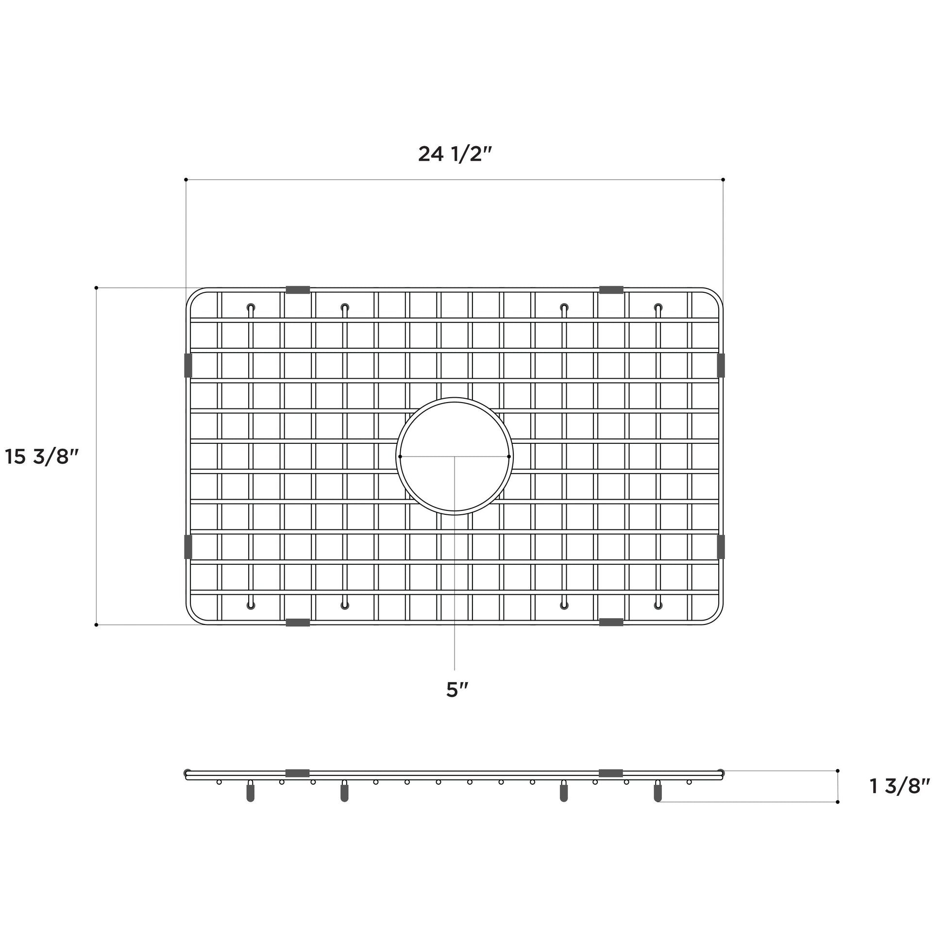 Fortis Stainless Steel Grid for Sink LTW2718W