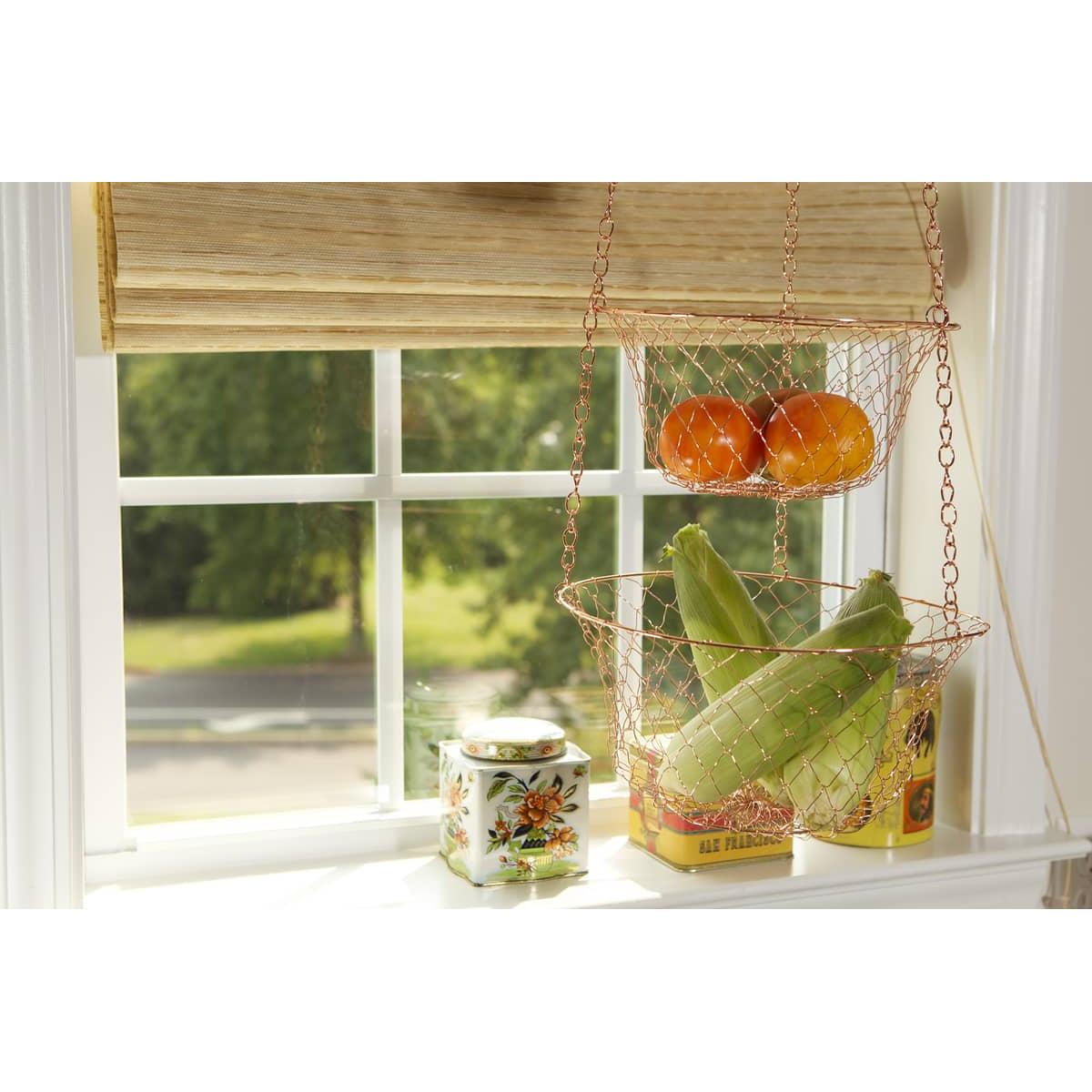 Fox Run Copper Hanging Wire Baskets - (20 Pieces)