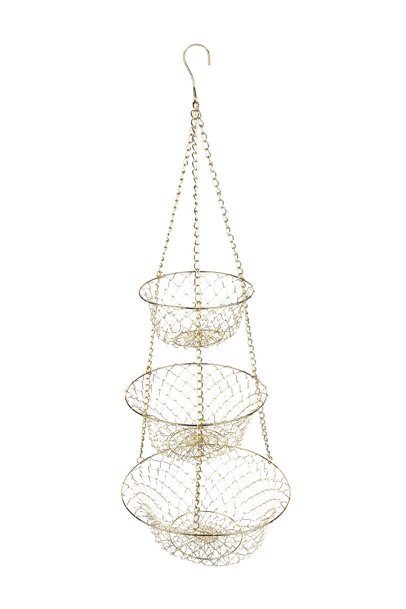 Fox Run Gold Wire Hanging Basket - (16 Pieces)