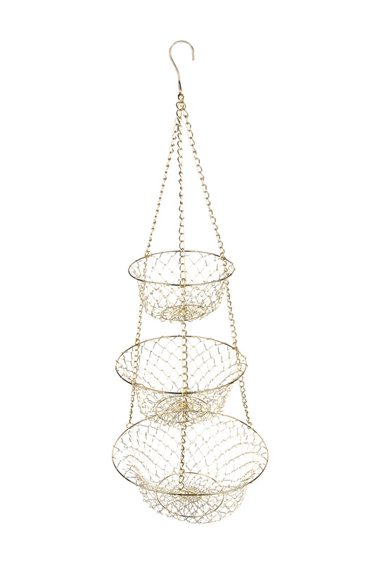 Fox Run Gold Wire Hanging Basket - (16 Pieces)