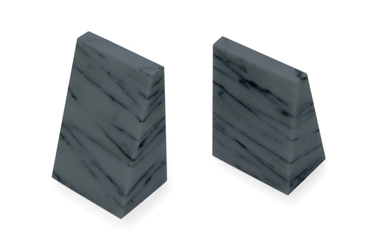 Fox Run Gray Marble Book Ends S/2 - (Bundle of 6)