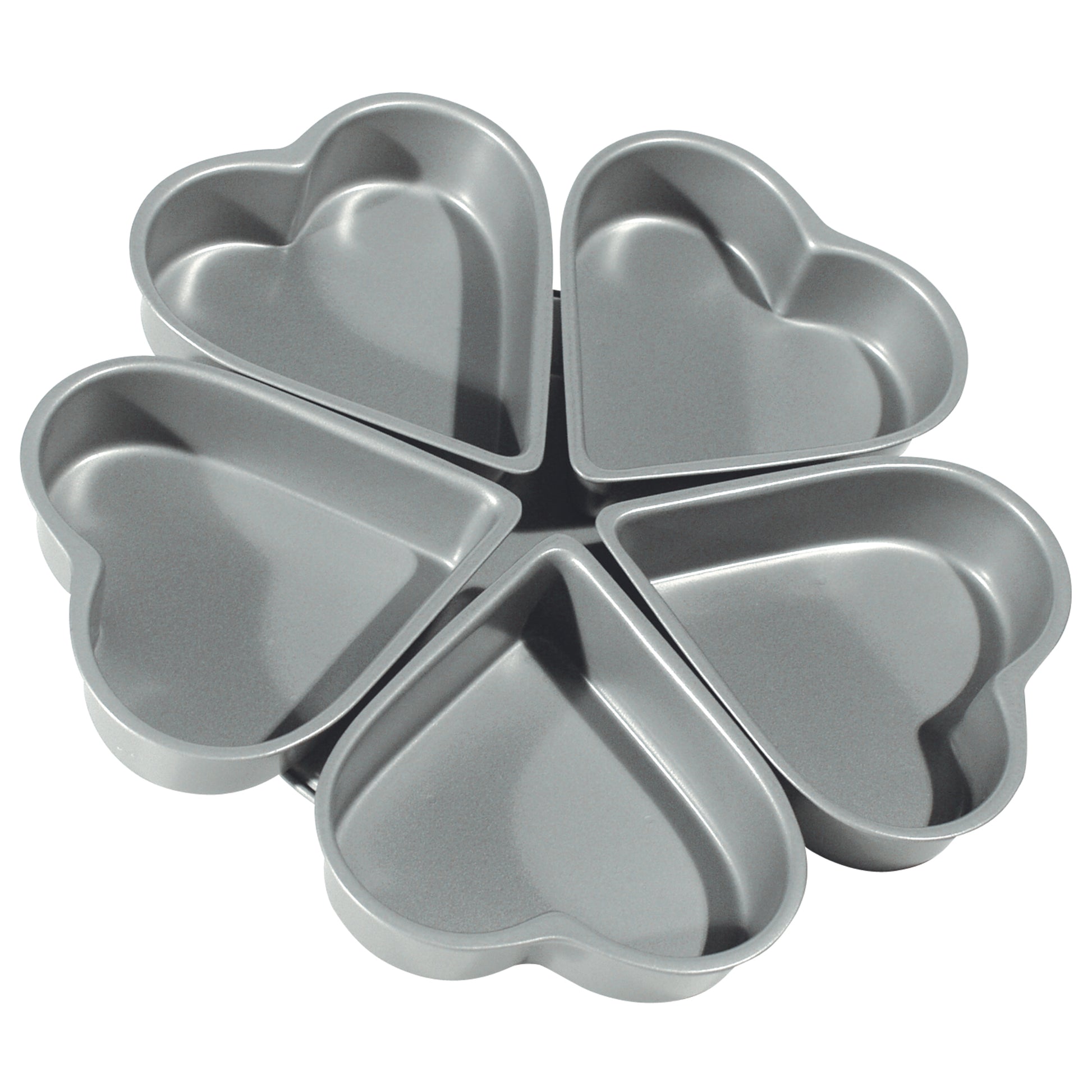 Fox Run Ns Heart Pan 4Inch Set Of 5 - (Bundle of 25)