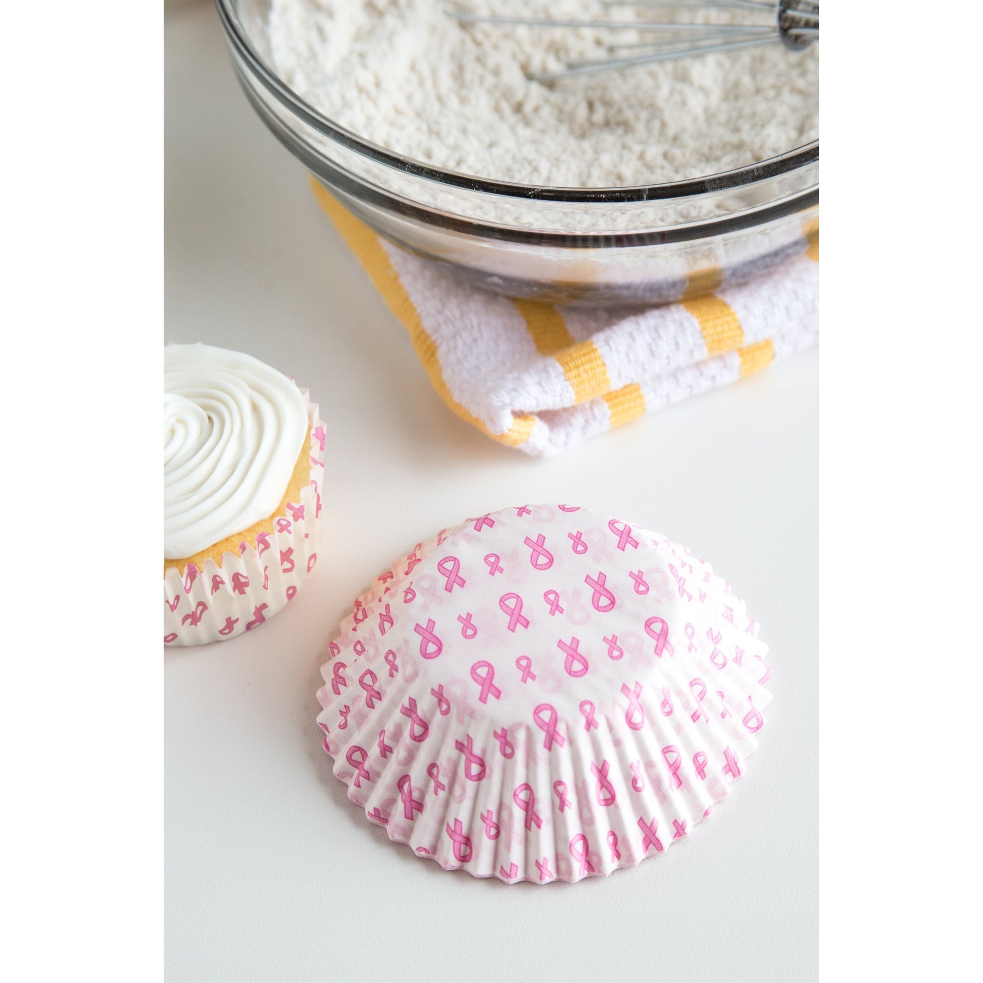 Fox Run Pink Ribbon Bake Cups (50 Count) - (154 Sets)