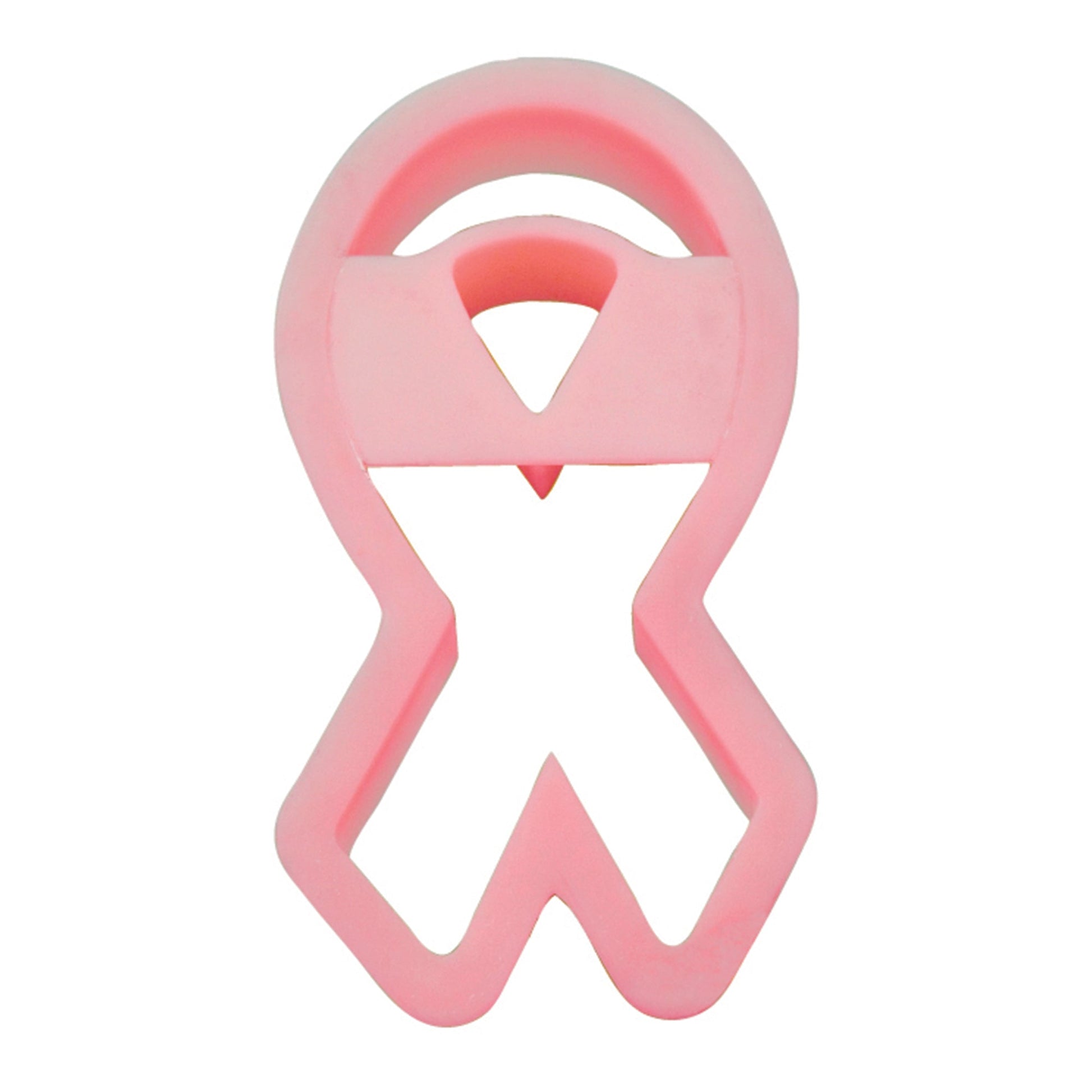 Fox Run Pink Ribbon Plastic Cookie Cutter