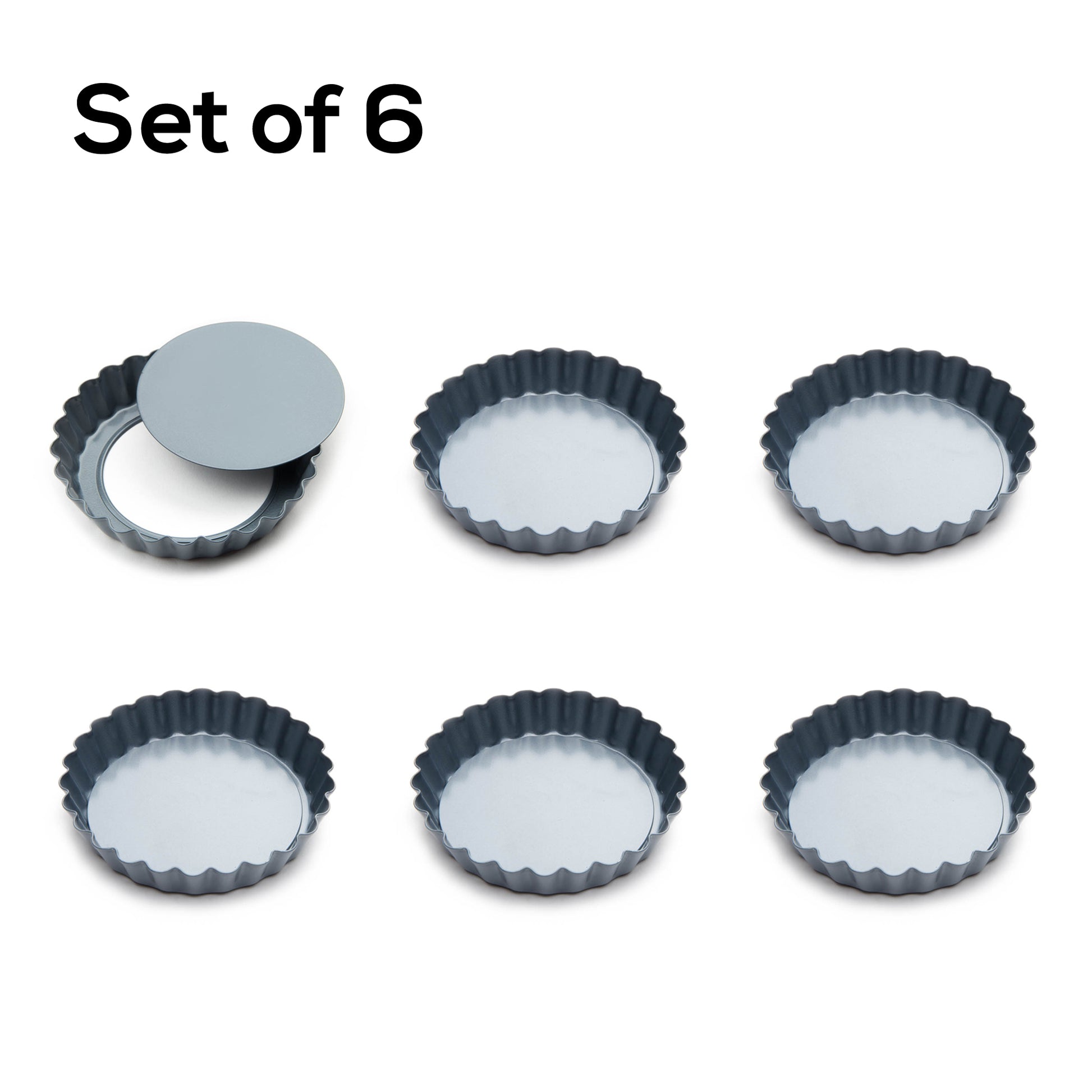 Fox Run Set of 6 Mini Tart Pans - (11 Sets)