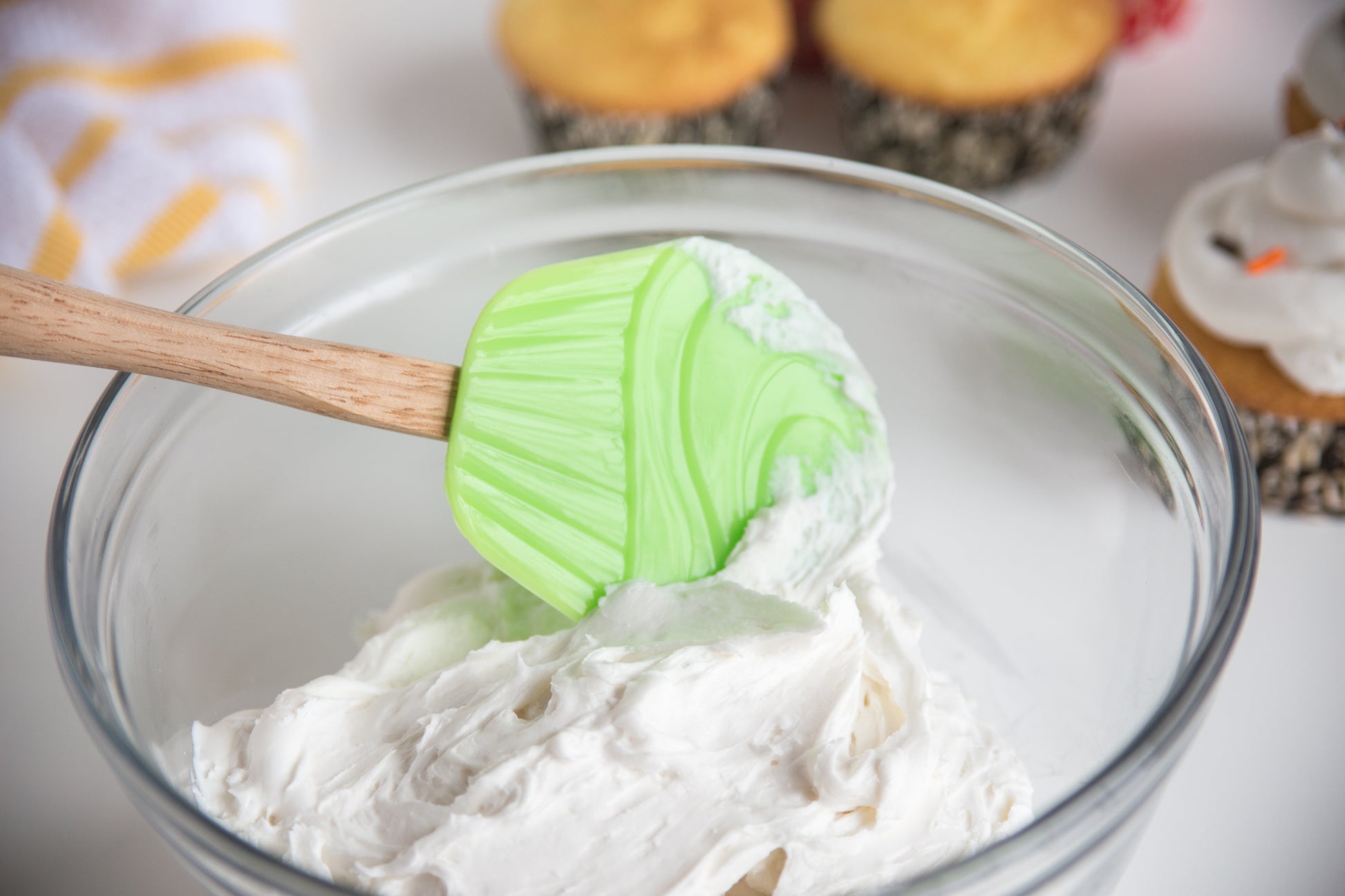 Fox Run Small Silicone Cupcake Spatula, Green - (84 Pieces)