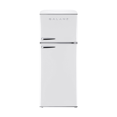Galanz 340L White 2-Door Retro Top Mount Refrigerator - GLR12TWEEFR