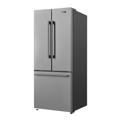 Galanz 453L Stainless Steel 3-Door French Door Bottom Mount Refrigerator - GLR16FS2E16