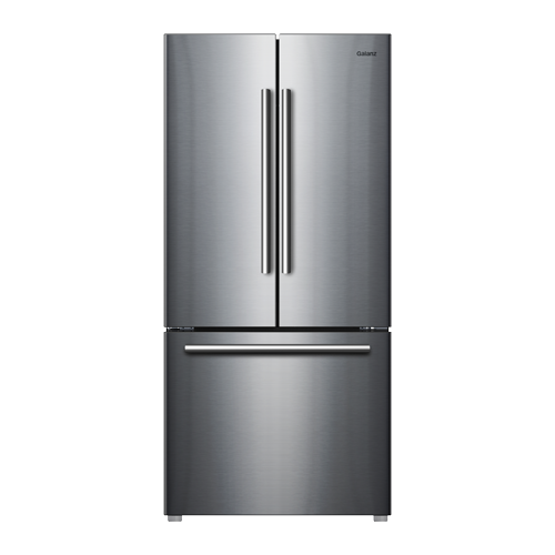 Galanz 453L Stainless Steel 3-Door French Door Bottom Mount Refrigerator - GLR16FS2E16