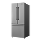 Galanz 453L Stainless Steel 3-Door French Door Bottom Mount Refrigerator With Built-in Ice Maker - GLR16FS2K16