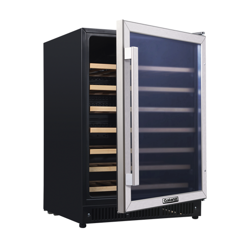 Galanz 47-Bottle Stainless Steel Built-In Wine Cooler - GLW57MS2B16