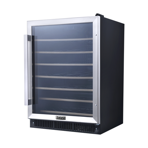 Galanz 47-Bottle Stainless Steel Built-In Wine Cooler - GLW57MS2B16