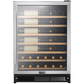 Galanz 47-Bottle Stainless Steel Built-In Wine Cooler - GLW57MS2B16