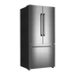 Galanz 510L Stainless Steel 3-Door French Door Bottom Mount Refrigerator With Built-in Ice Maker - GLR18FS5S16