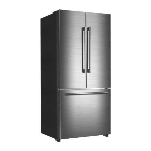 Galanz 510L Stainless Steel 3-Door French Door Bottom Mount Refrigerator With Built-in Ice Maker - GLR18FS5S16