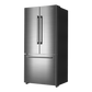 Galanz 510L Stainless Steel 3-Door French Door Bottom Mount Refrigerator With Built-in Ice Maker - GLR18FS5S16