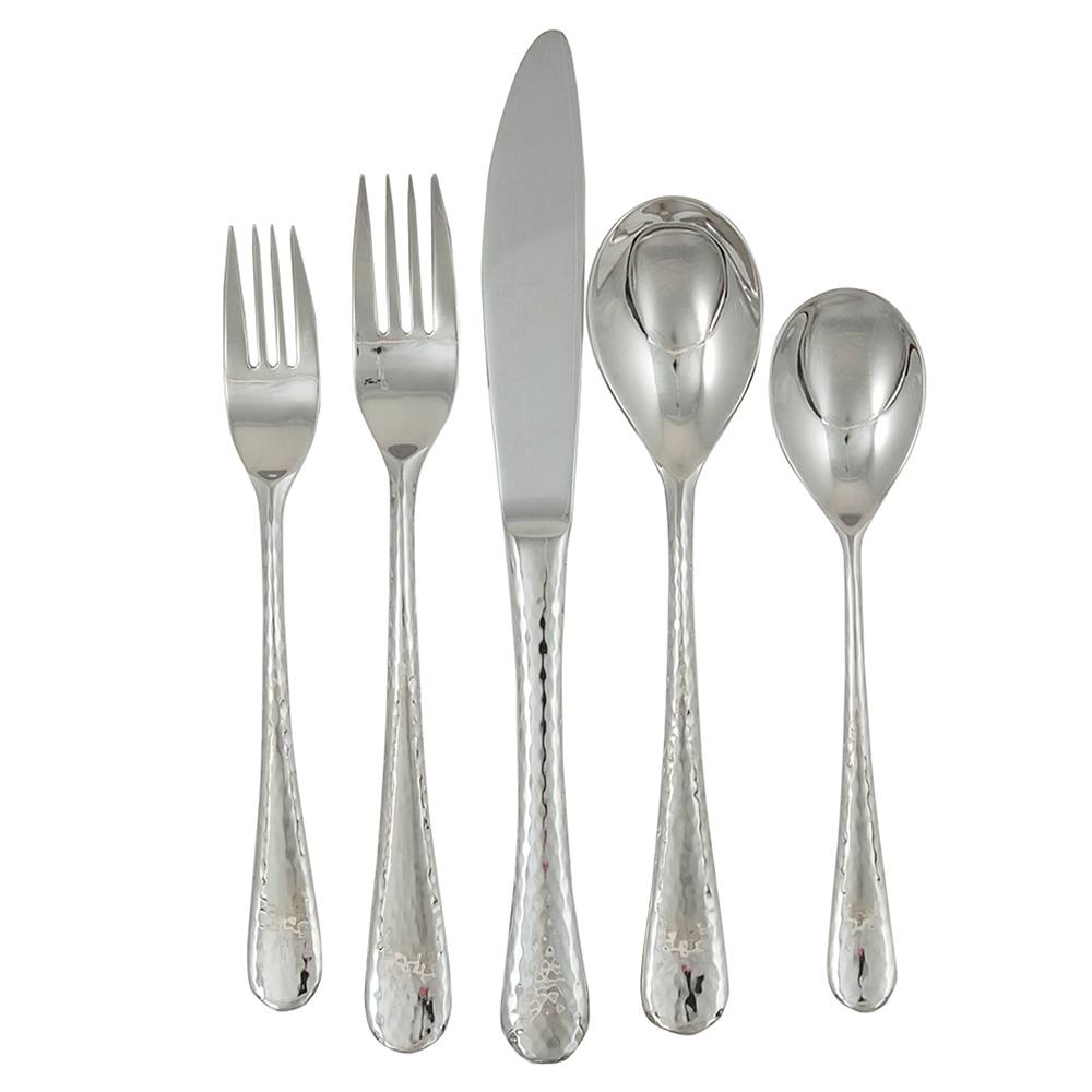 Ginkgo International Helmick Collection 20-Piece Stainless Steel Shimmer Flatware Set